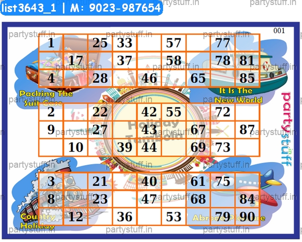 Holiday Vacation Classic Grids Triplet