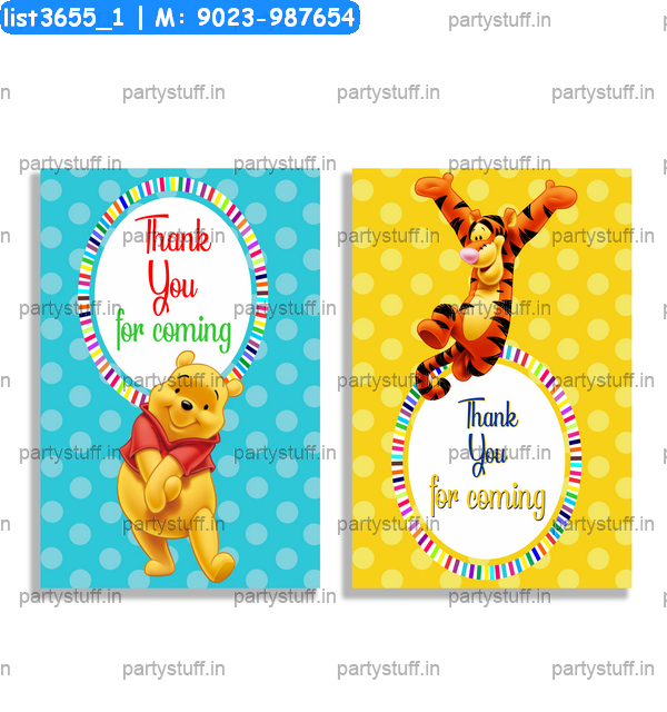 Thank You Card | Party Cards | Cards | Pooh Designs