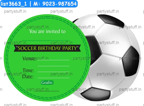 Football Invitation Card