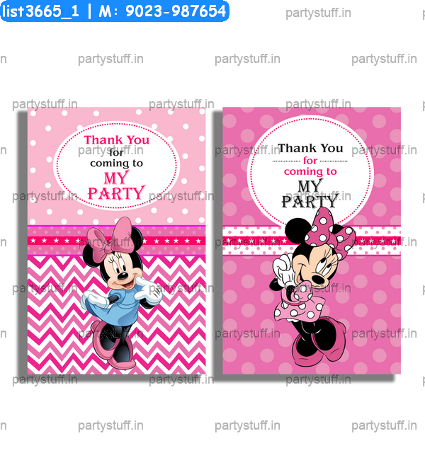 Minnie Mouse Thankyou Card