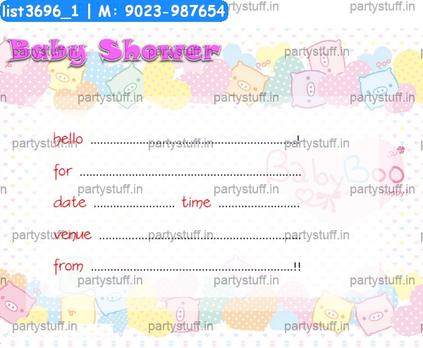 Baby Shower Invitation Card 5