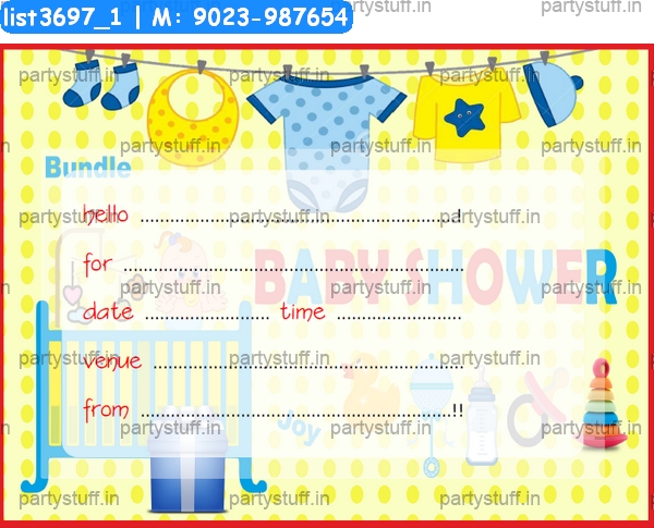 Baby Shower Invitation Card 6