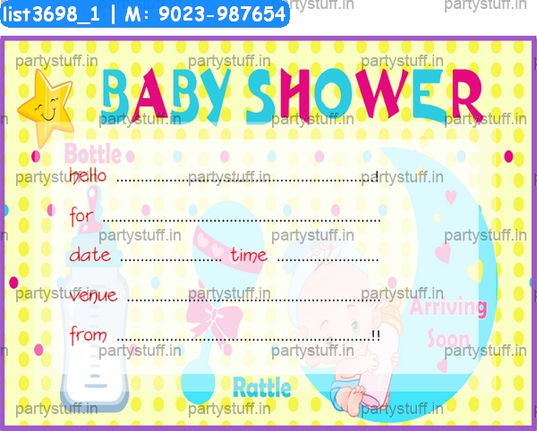 Baby Shower Invitation Card 7