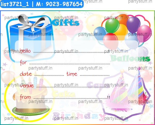 Birthday Invitation Card 11