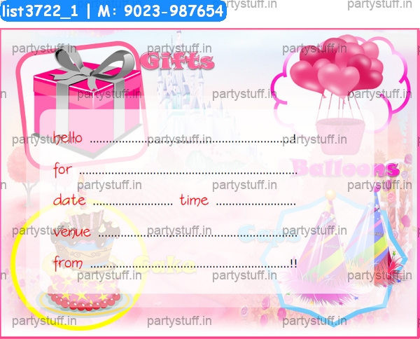 Birthday Invitation Card 12