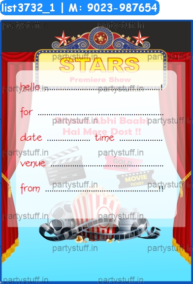 Bollywood Invitation Card