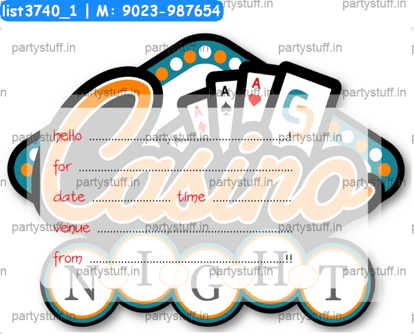 Casino Invitation Card 4