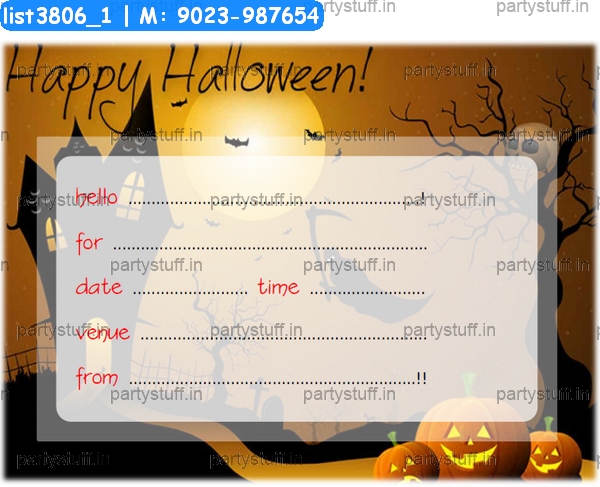 Halloween Invitation Card 4