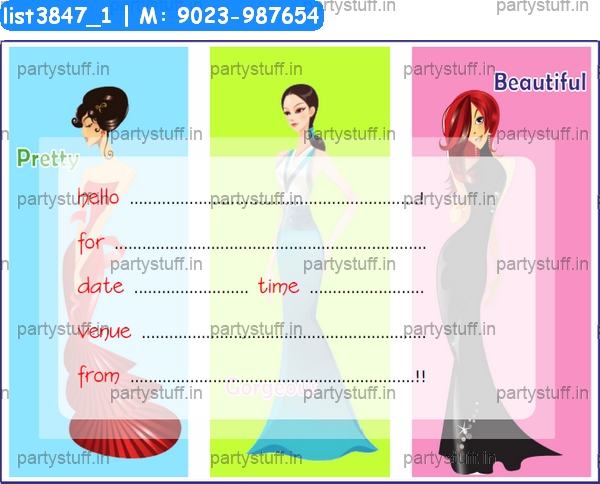 Ladies Invitation Card 3