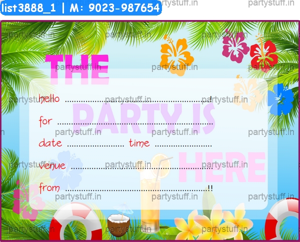 Party Invitation Card 3