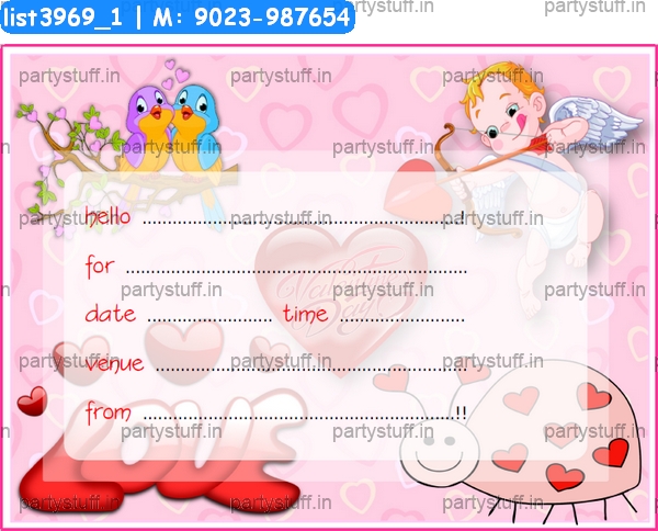 Valentine Invitation Card 2