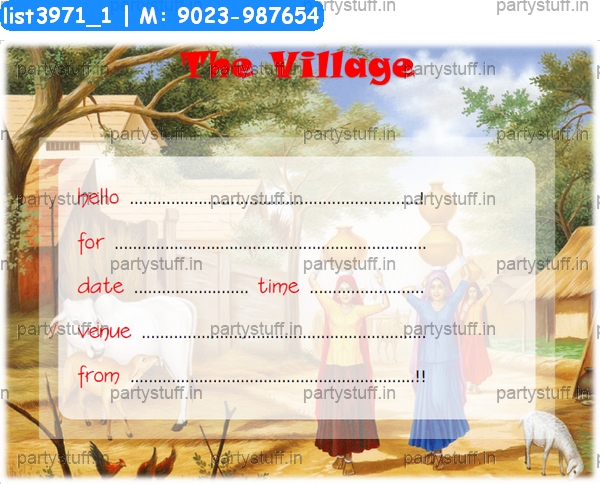 Village Invitation Card