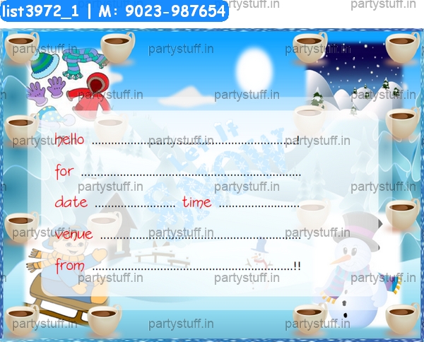 Winter Invitation Card