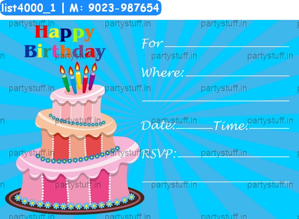 Birthday Invitation Card 15