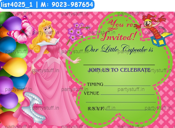 Princess Invitation Card 10