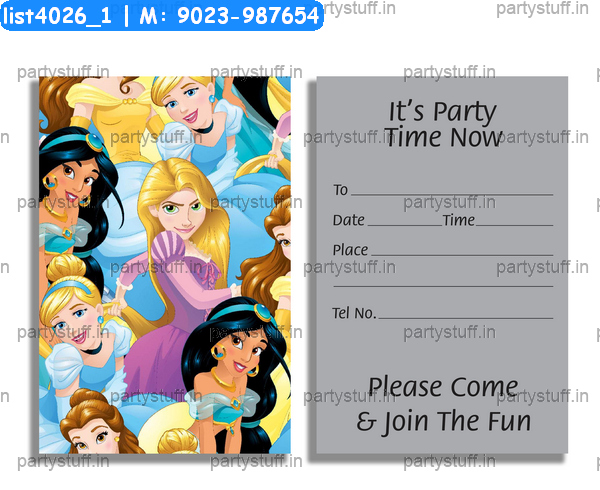 Princess Invitation Card 11