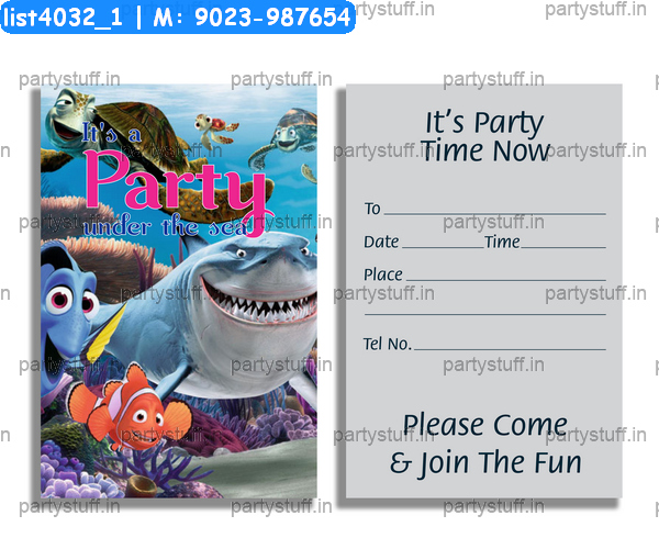 Fishes Invitation Card