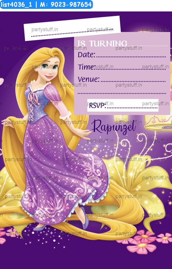 Princess Invitation Card 12