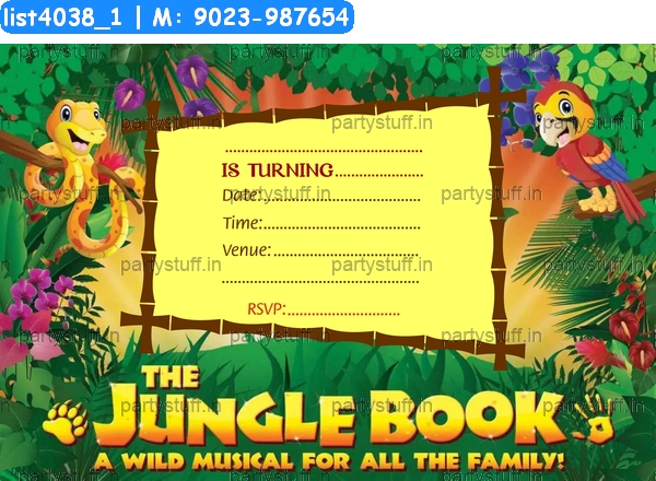 Jungle Invitation Card 3