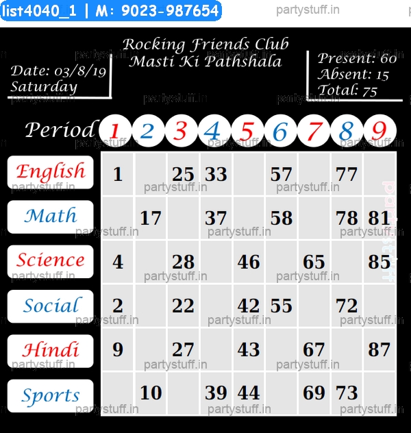 School Timetable Classic Grids