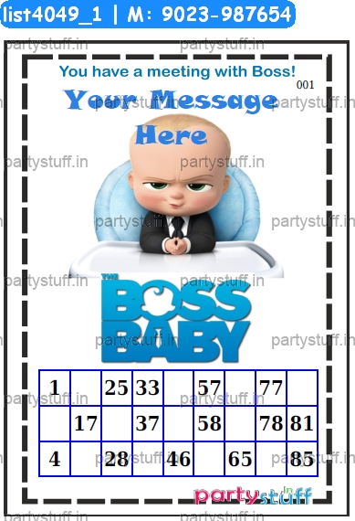 Boss Baby Classic Grid Singlet