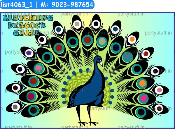 Peacock Matching Color Game