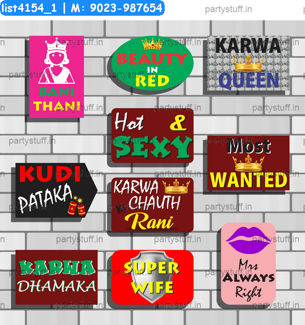 Karwachauth Party Props