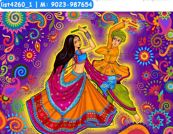 Dandiya Dance duet classic grids