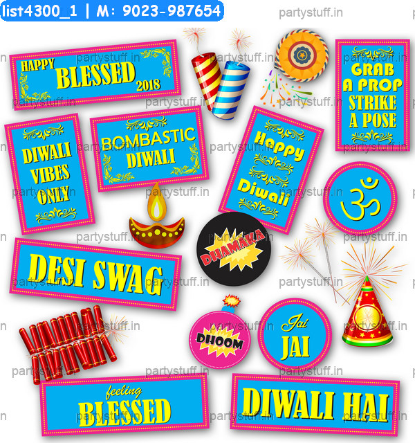 Diwali party props 2