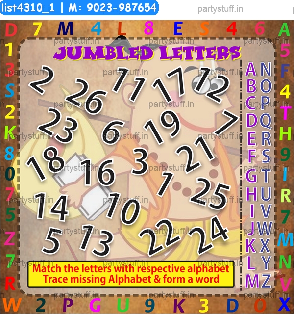 Pandit Ji word guess missing numbers