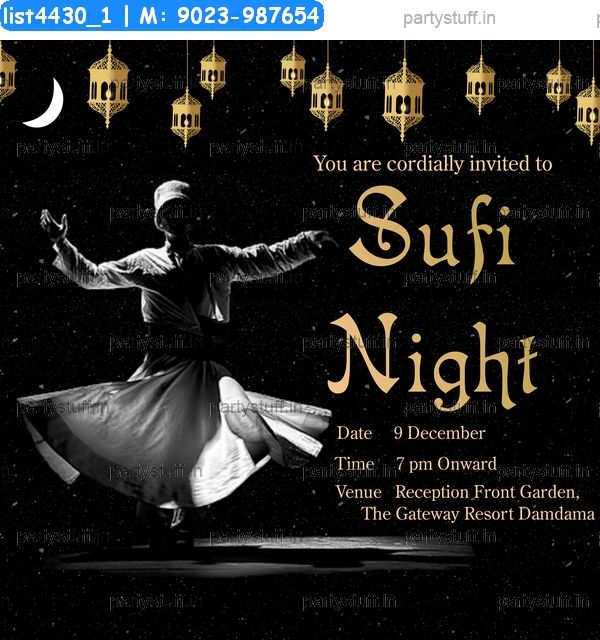 Sufi Night Invitation