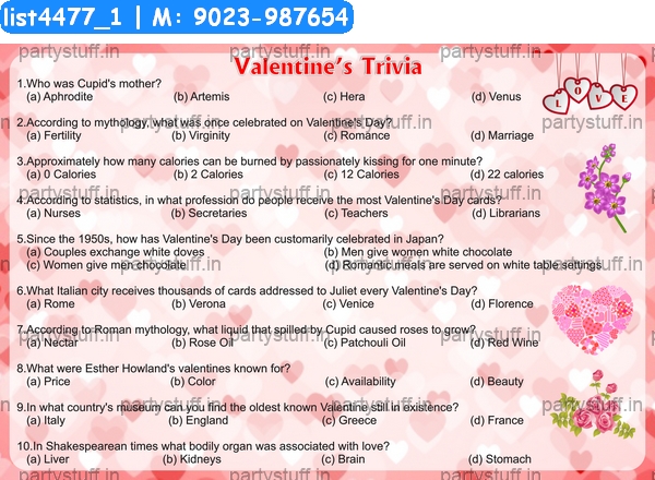 Valentine Trivia