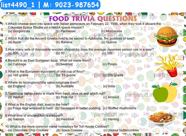 Food Trivia 2