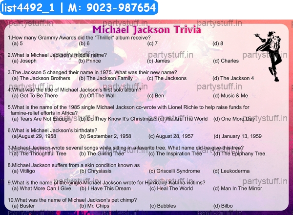 Michael Jackson Trivia 2