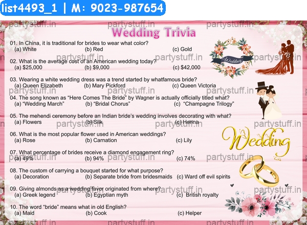 Wedding Trivia