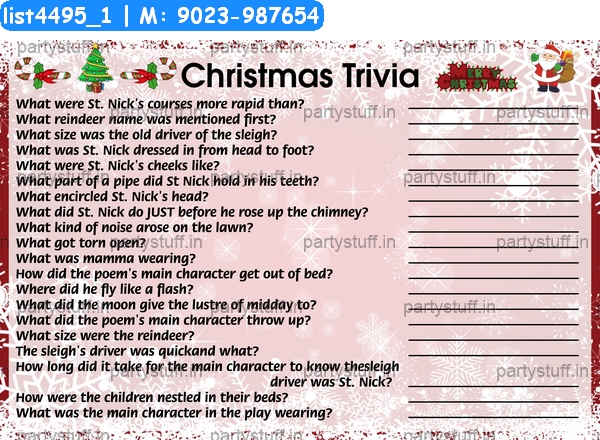 Christmas Trivia