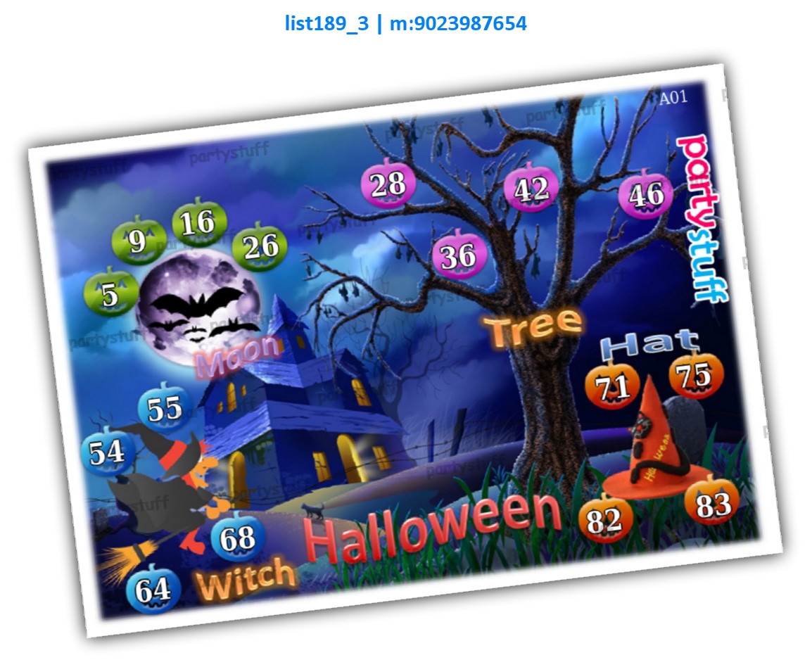 Halloween kukuba 1 | PDF list189_3 PDF Tambola Housie