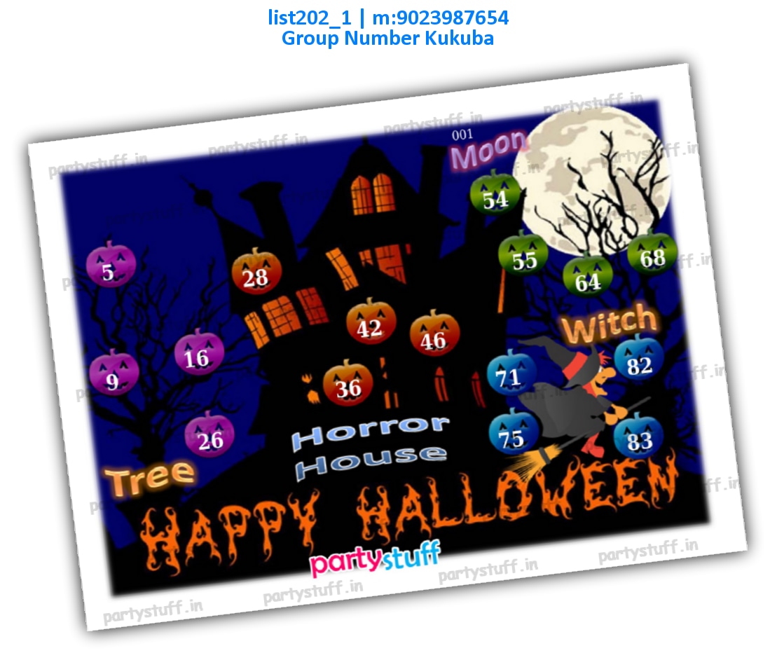 Halloween kukuba 3 list202_1 PDF Tambola Housie