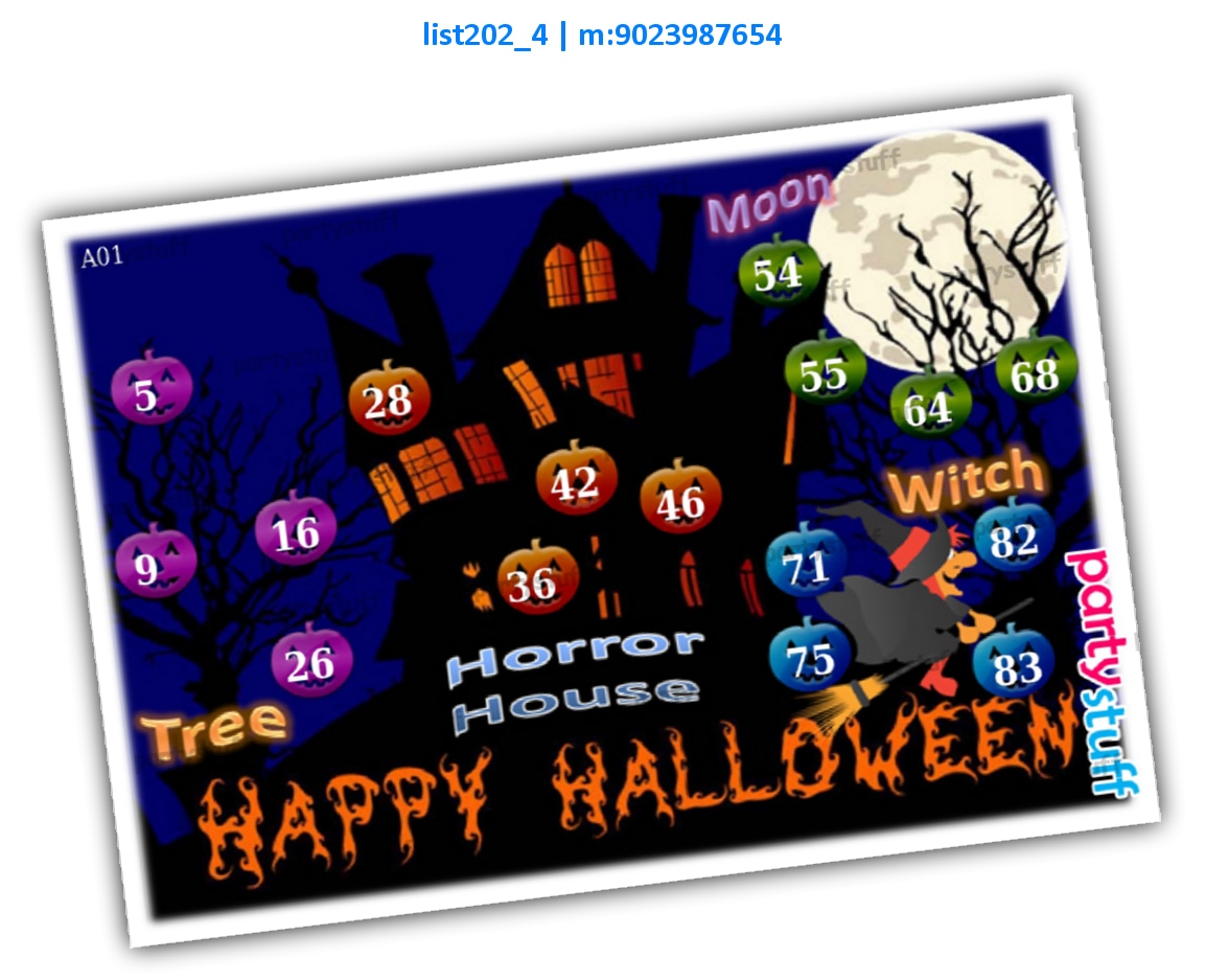 Halloween kukuba 3 list202_4 PDF Tambola Housie