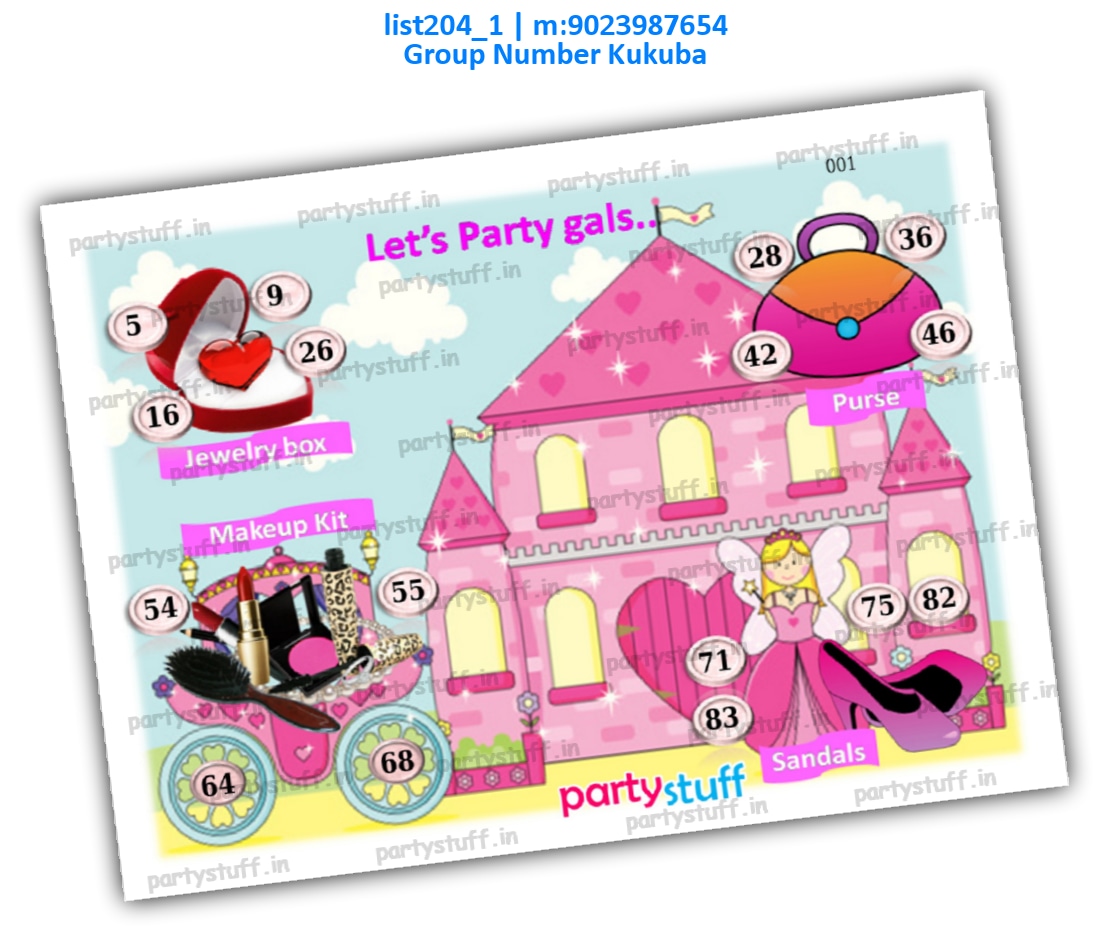 Girls Party kukuba 2 list204_1 PDF Tambola Housie