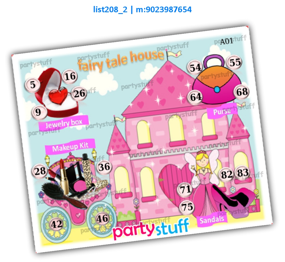 Fairy Tale kukuba 1 | Printed list208_2 Printed Tambola Housie