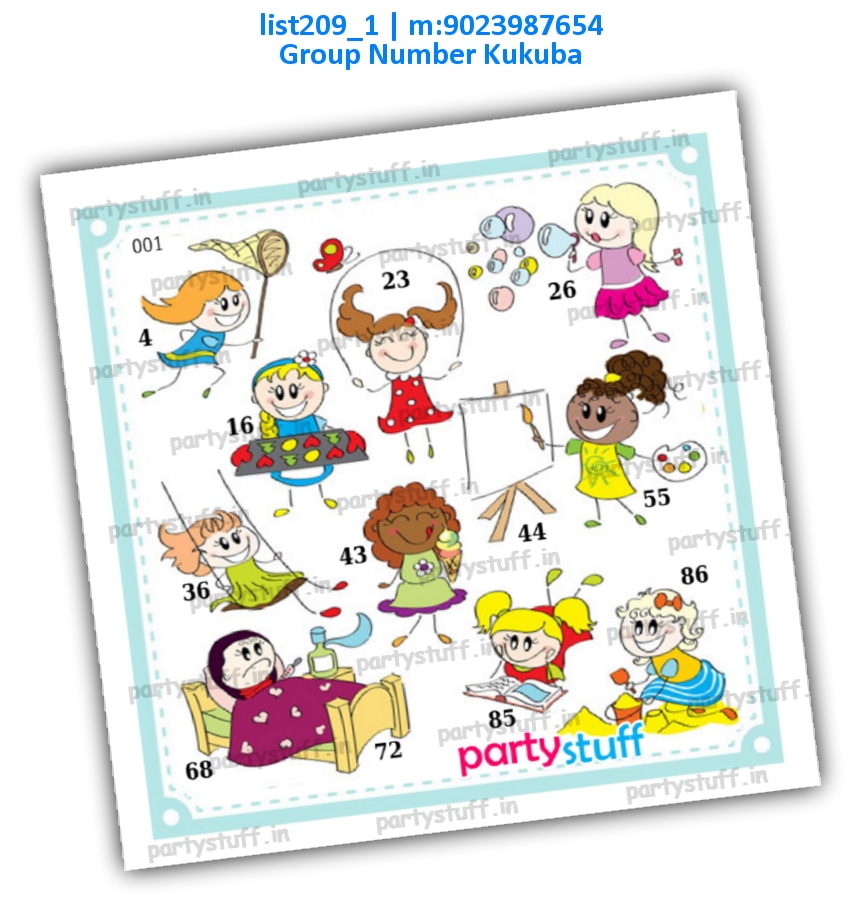 Kids kukuba 1 list209_1 PDF Tambola Housie