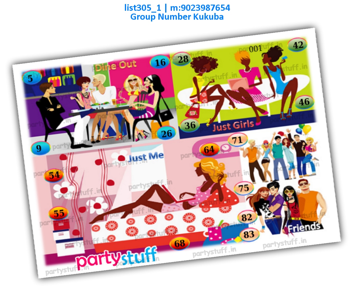 Party kukuba 1 | PDF list305_1 PDF Tambola Housie