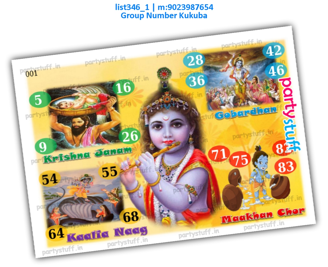 Janmashtami kukuba 2 list346_1 PDF Tambola Housie