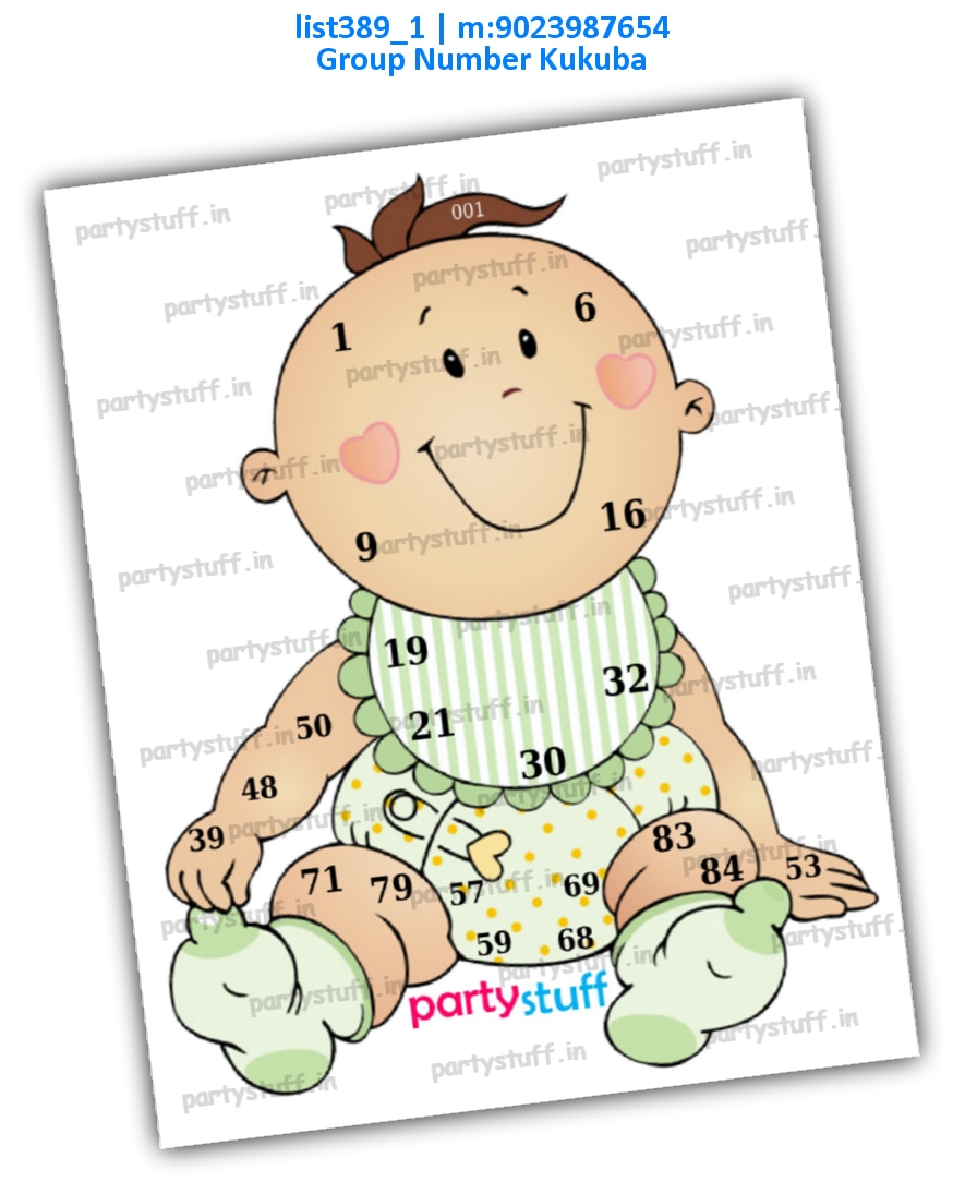 Baby Shower kukuba 15 list389_1 PDF Tambola Housie