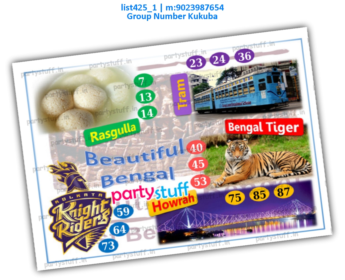 Bengal kukuba 2 | PDF list425_1 PDF Tambola Housie