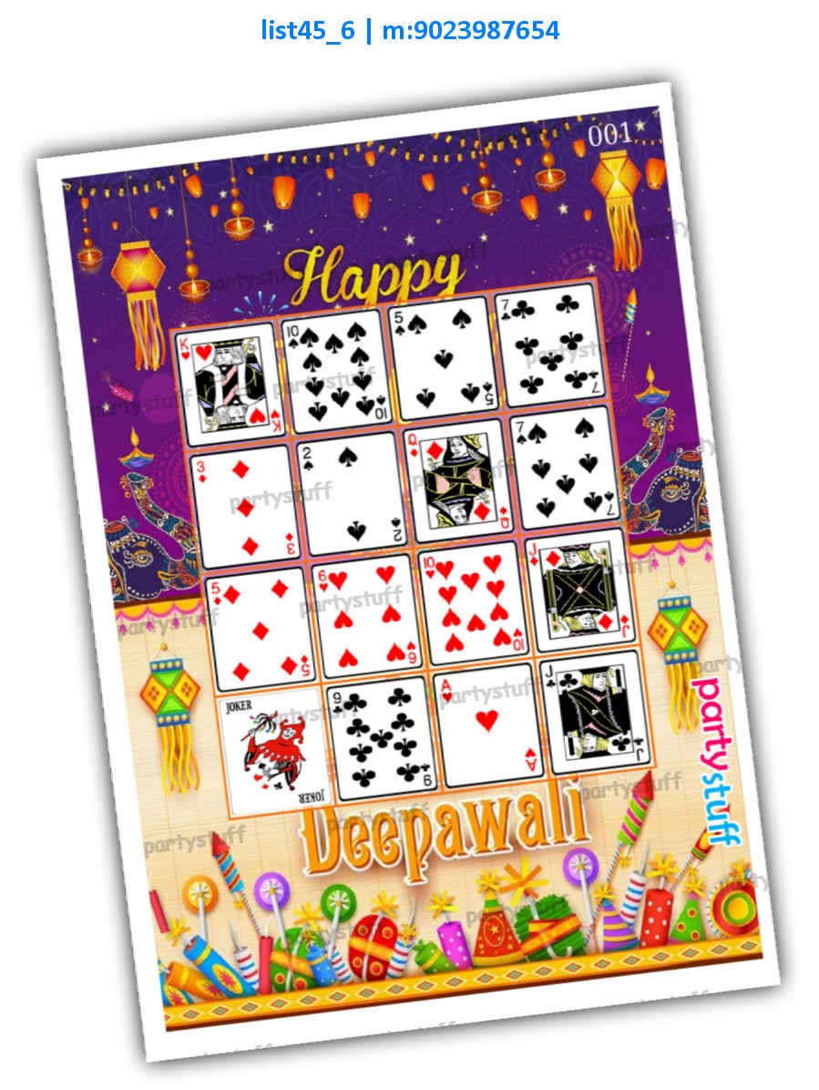 Playing Cards Joker Vertical Images Big Random | PDF list45_6 PDF Tambola Housie