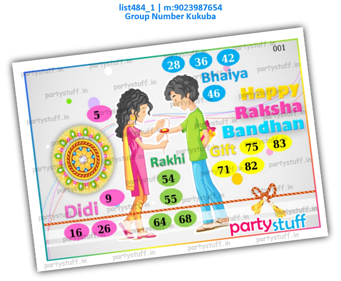 Rakhi kukuba 2 list484_1 PDF Tambola Housie