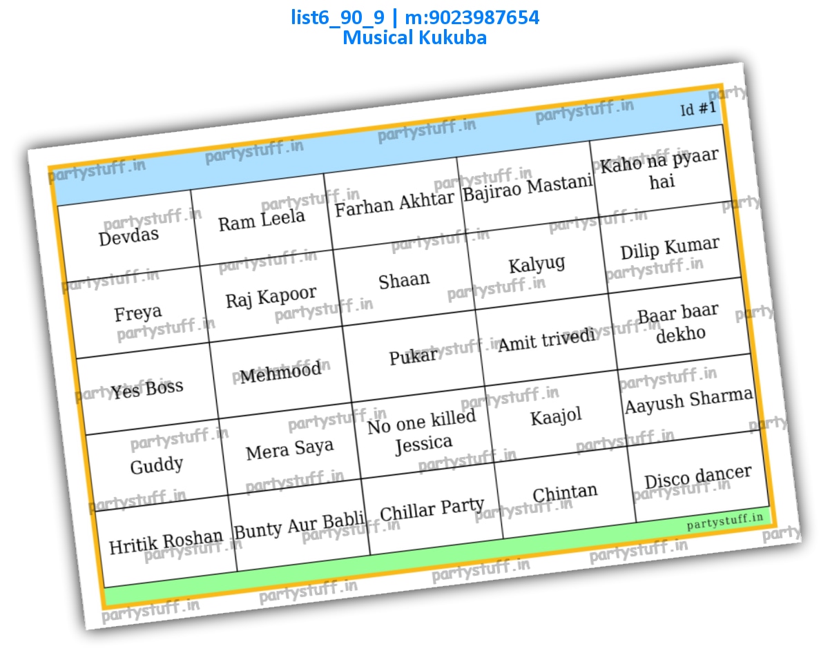 Songs in English 1 | PDF list6_90_9 PDF Tambola Housie