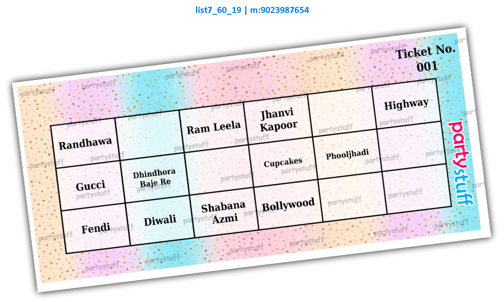 Songs in English 2 | PDF list7_60_19 PDF Tambola Housie